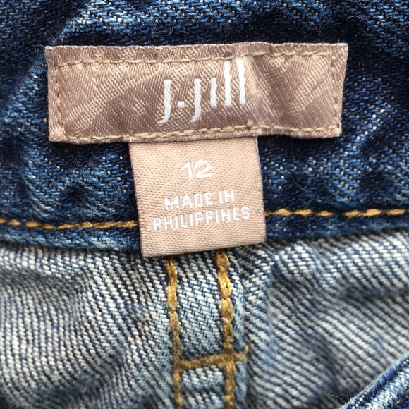 J JILL STRAIGHT LEG JEANS 12 - Picture 4 of 6
